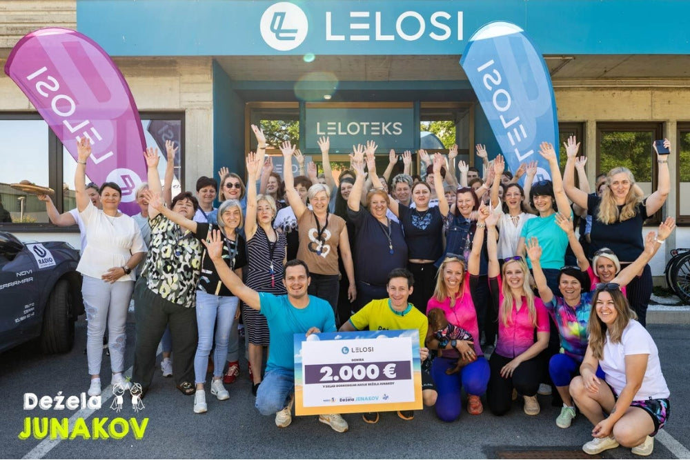 Cene Prevc obiskal LELOteks in si zašil majico za etapo Dežele junakov
