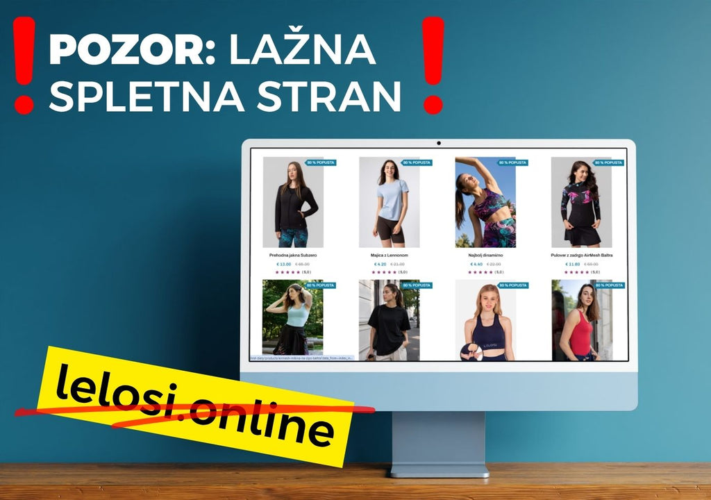 Obvestilo o lažnih spletnih straneh