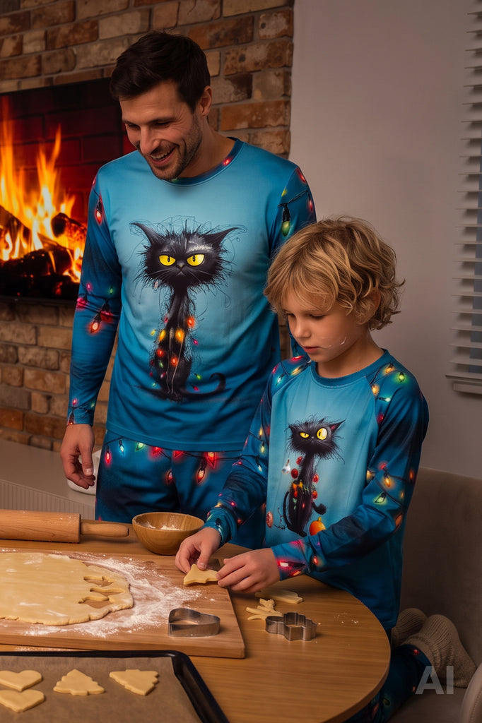 lelosi moška pižama catvibe 0