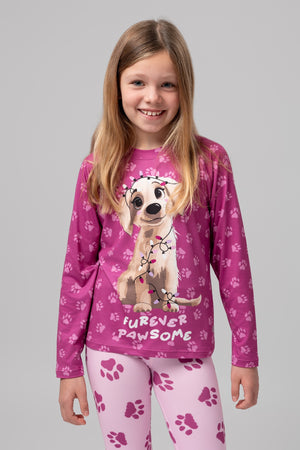 lelosi dekliška pižama paws 1