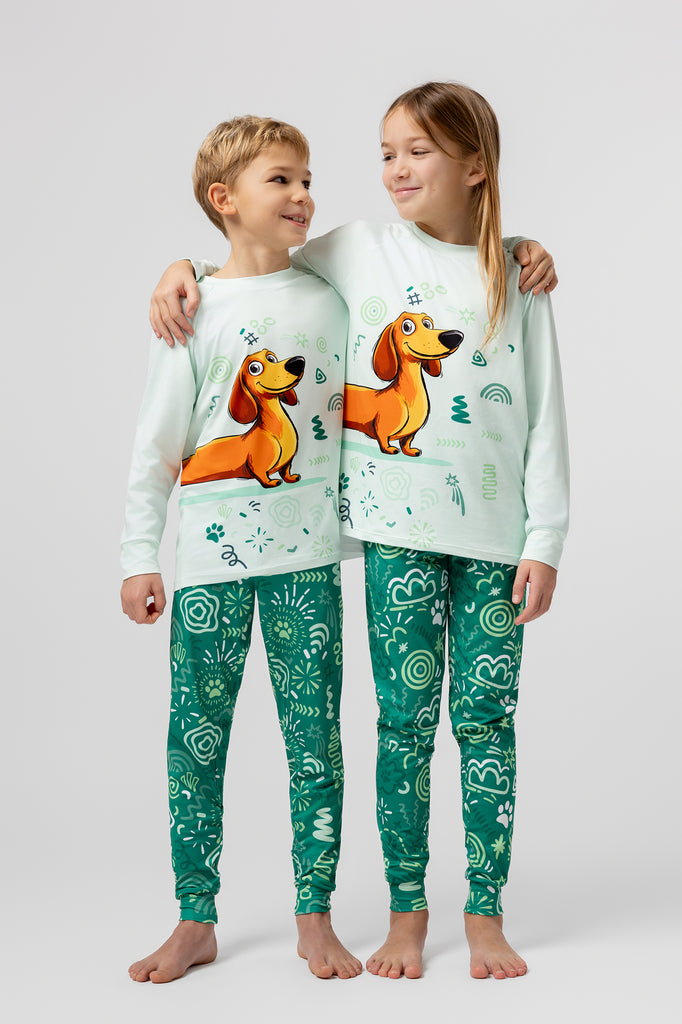 lelosi otroška pižama wooffy 0