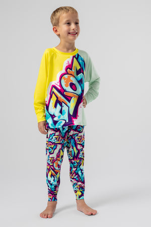 lelosi otroška pižama happycolours 1